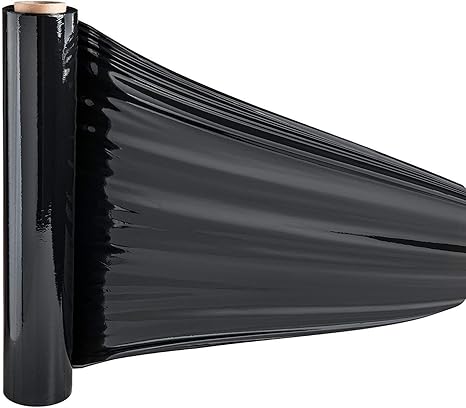 Bestla Heavy Duty Shrink Wrap Roll Cling Film Packaging 500MM x 250M (Pack Of 6) (Black)