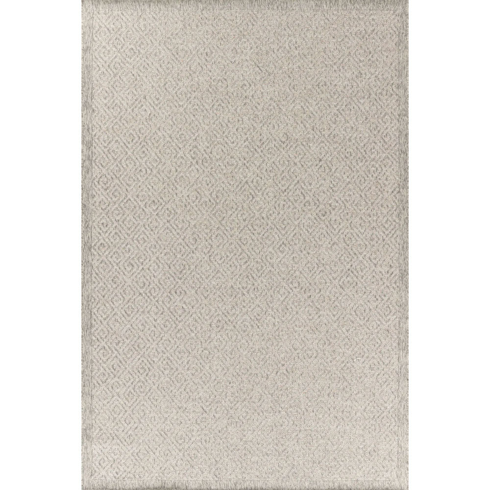 Bestla Harper Greek Key Silver Rug