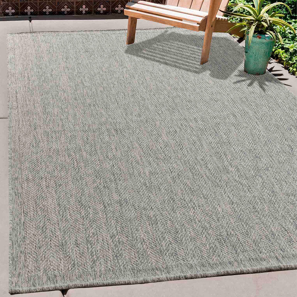 Bestla Harper Herringbone Silver Rug