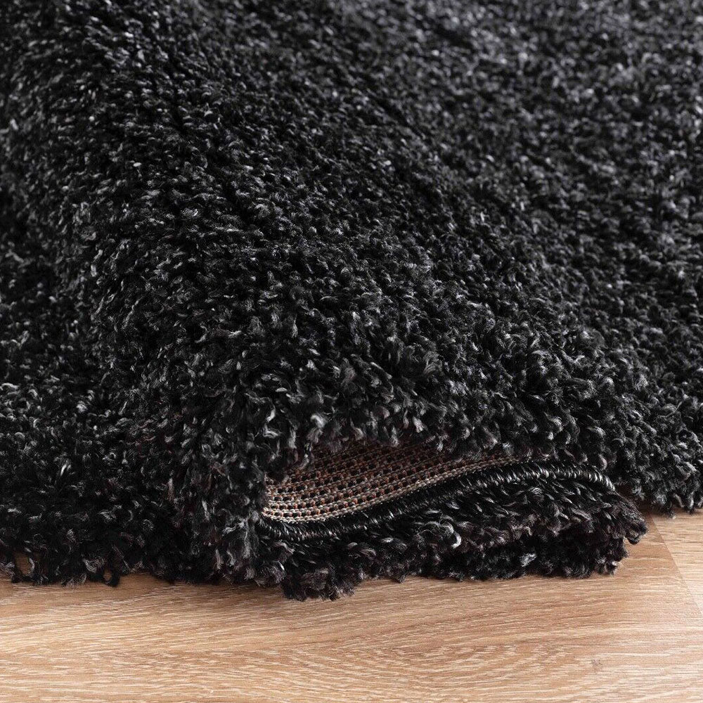 Salvador Oxford Shaggy Rug - Anthracite