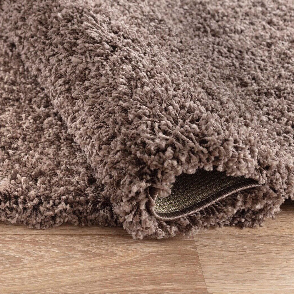 Bestla Salvador EXTRA THICK HEAVY 5CM PILE SOFT SHAGGY RUGS MODERN AREA RUGS BEDROOM HALL RUGS Taupe