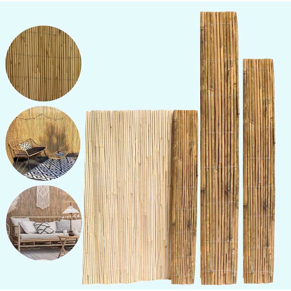 Bestla Split Bamboo Garden Fence Screening Natural Privacy and Outdoor Fencing