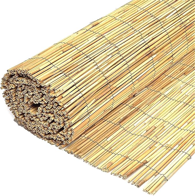 Bamboo Natural Garden Peeled Reed Fence Screening