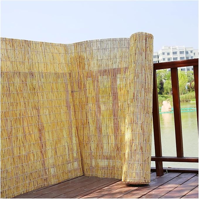 Bamboo Natural Garden Peeled Reed Fence Screening