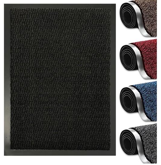 Bestla FARO Washable Door Mats Indoor & Outdoor - Non-Slippery Heavy Duty-Stylish & Large Rubber- Perfect Dust Grabbing Doormats