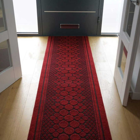 Cork Non Slip Hallway Runner - Stair Runner - Red