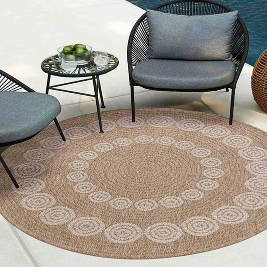 Harper Round Rug Circle Cream - 120 x 120 cm