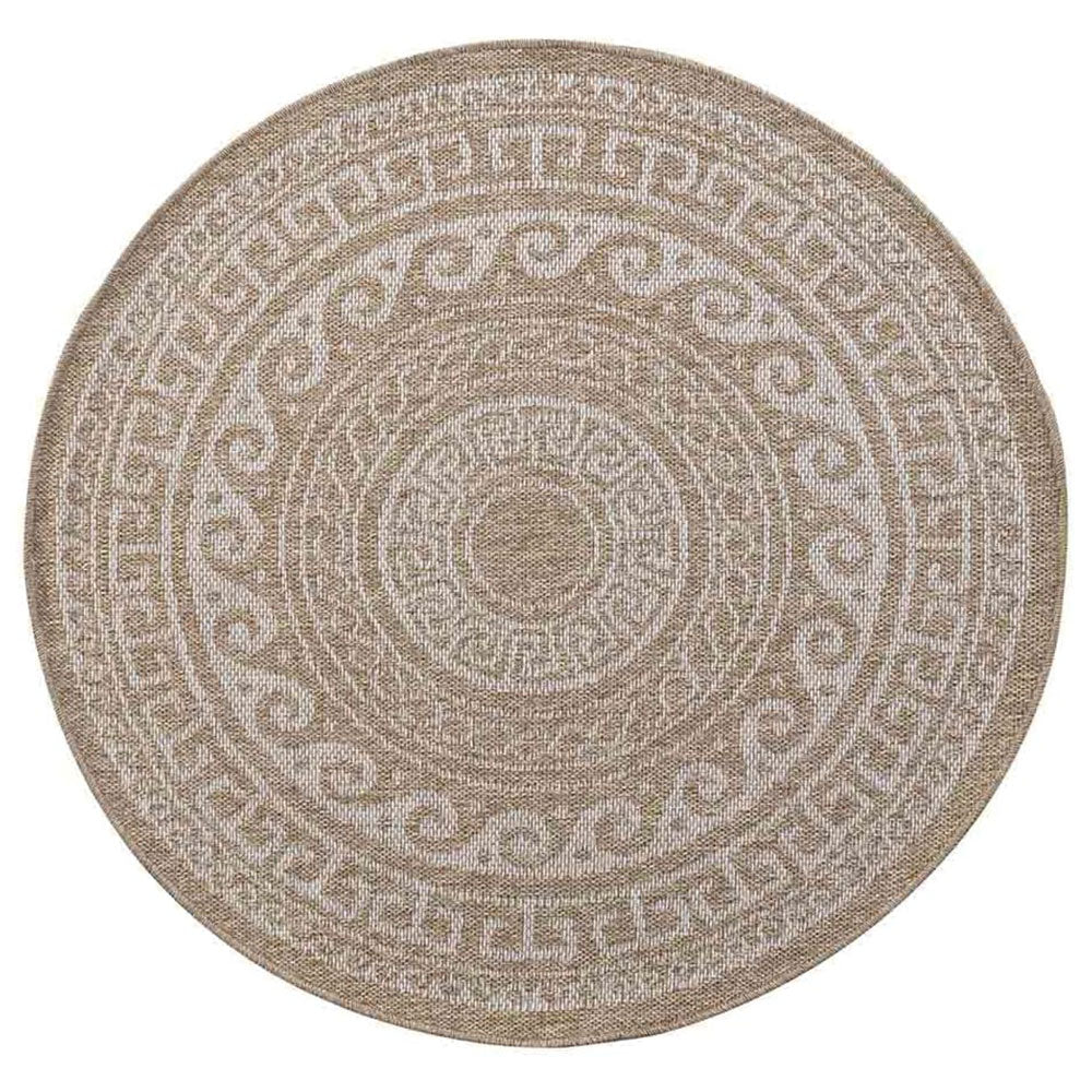 Harper Round Rug Greek Cream - 120 x 120 cm