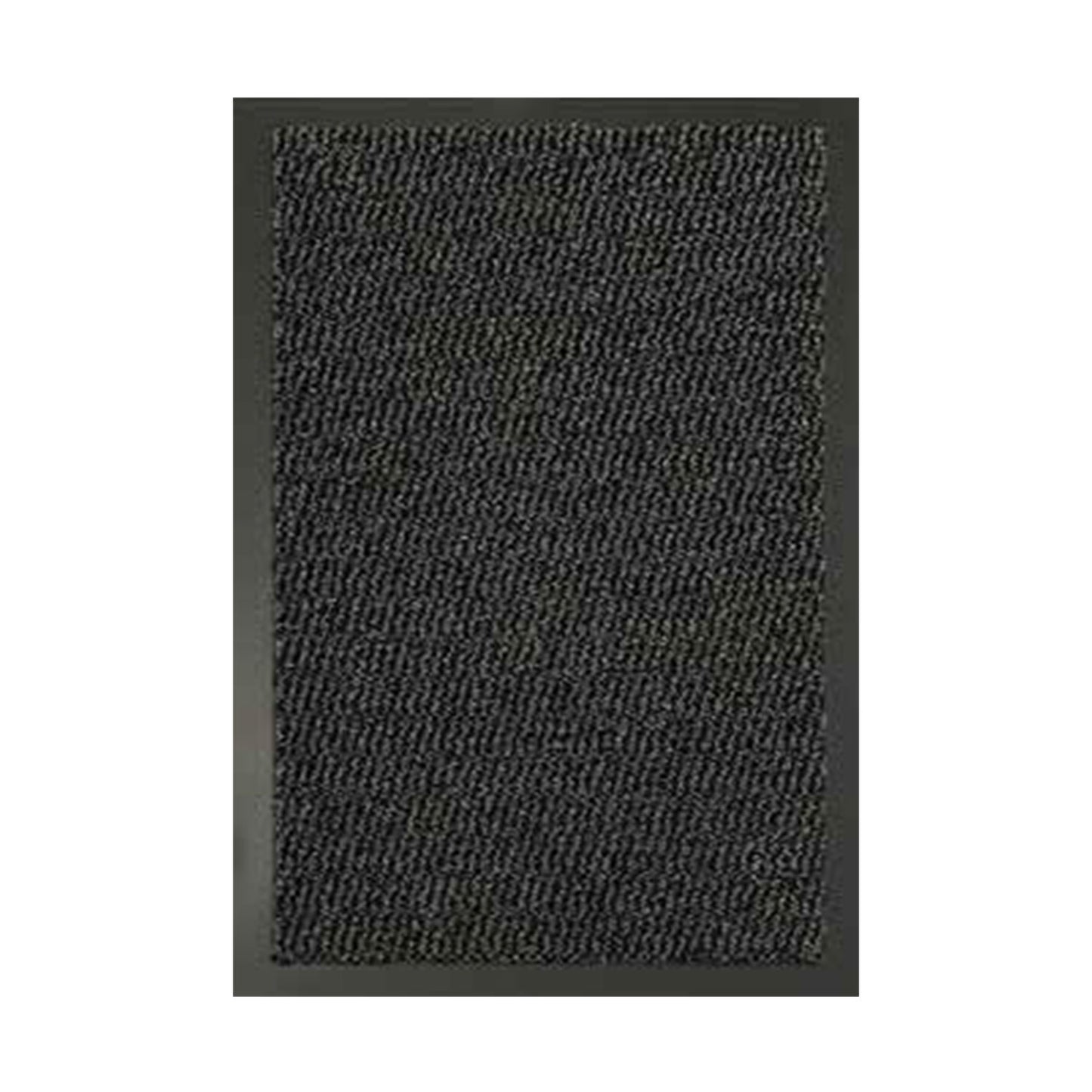 Leyla Heavy Duty Doormat with Rubber Edges - Anthracite