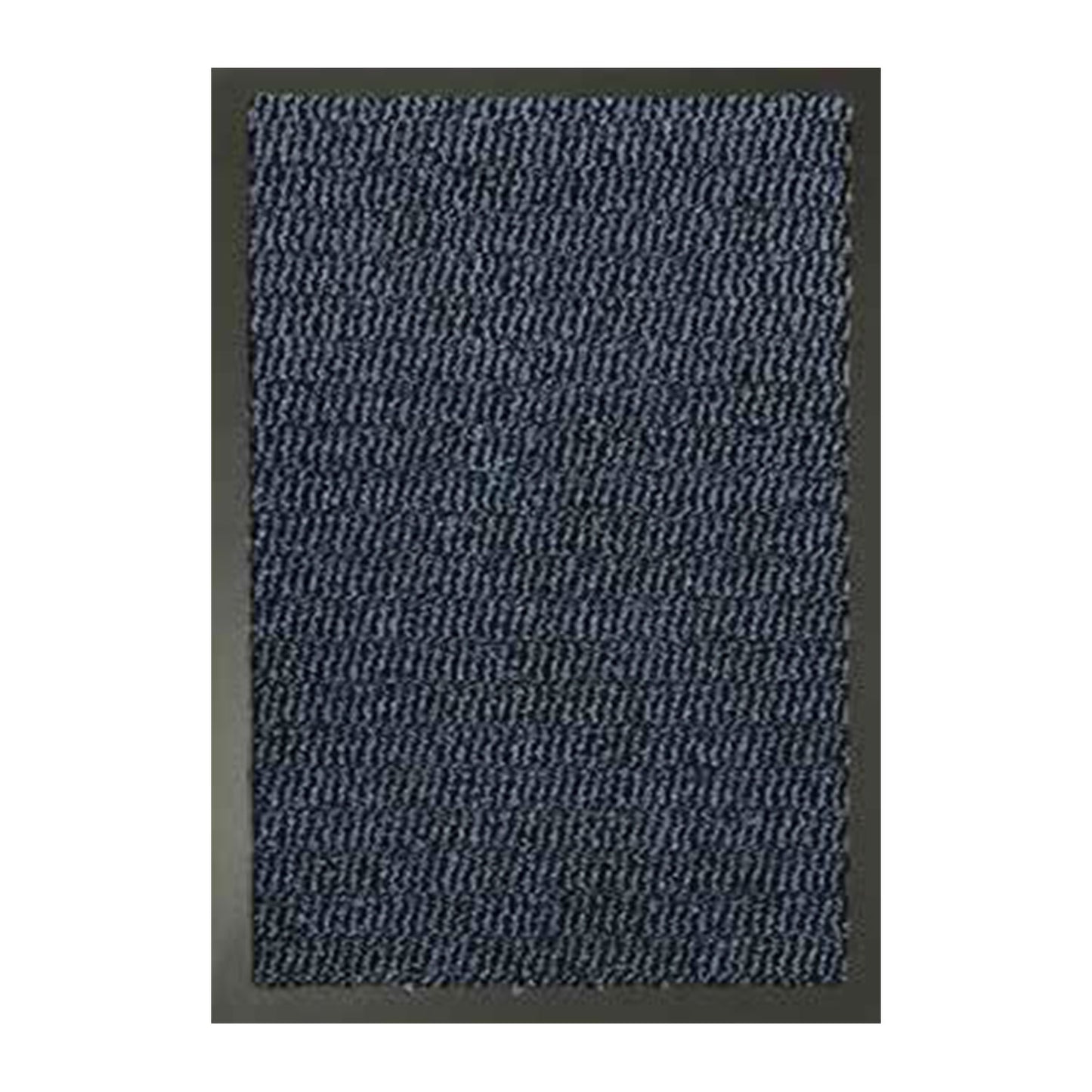 Leyla Heavy Duty Doormat with Rubber Edges - Blue