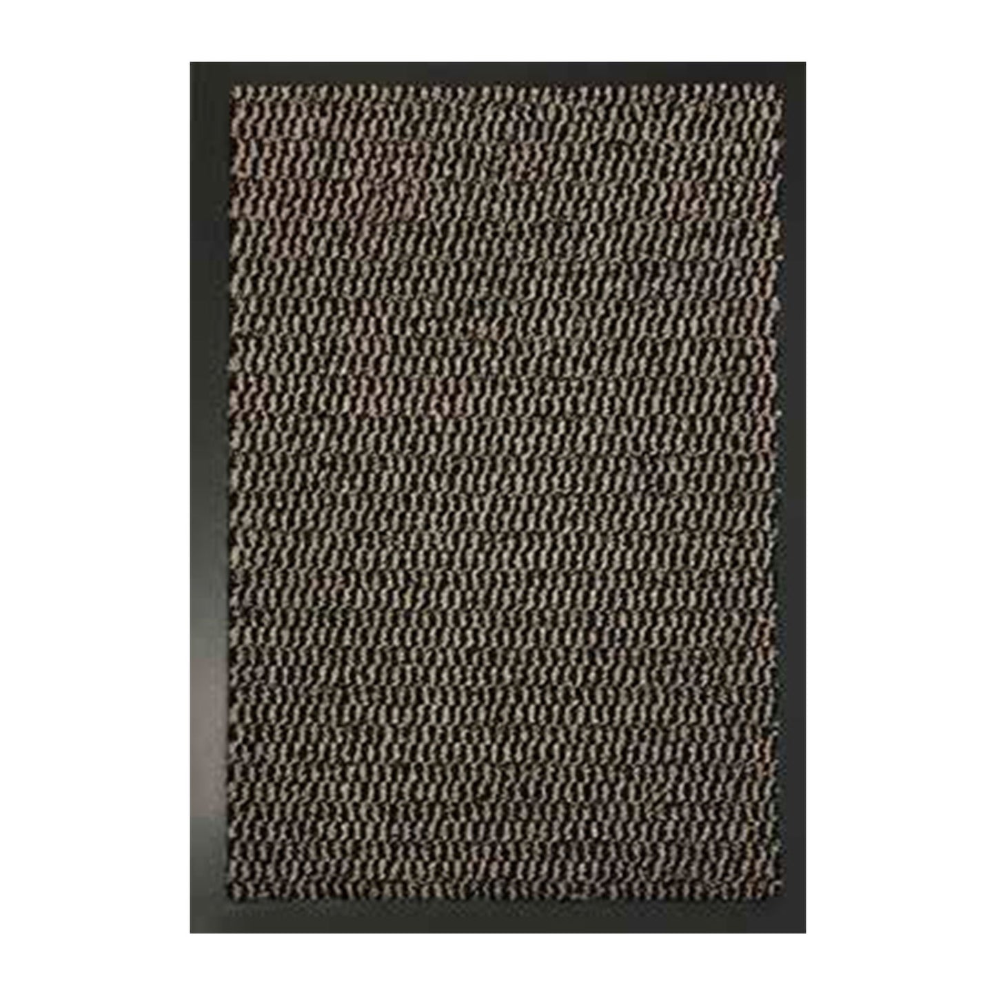 Leyla Heavy Duty Doormat with Rubber Edges - Brown