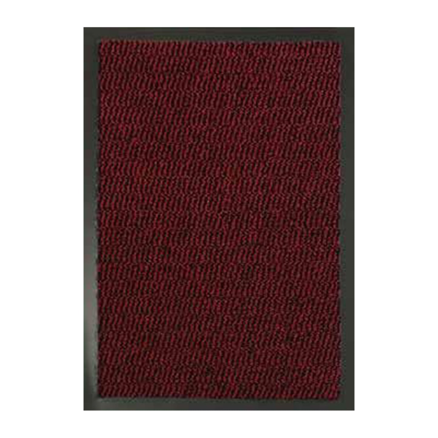 Leyla Heavy Duty Doormat with Rubber Edges - Red