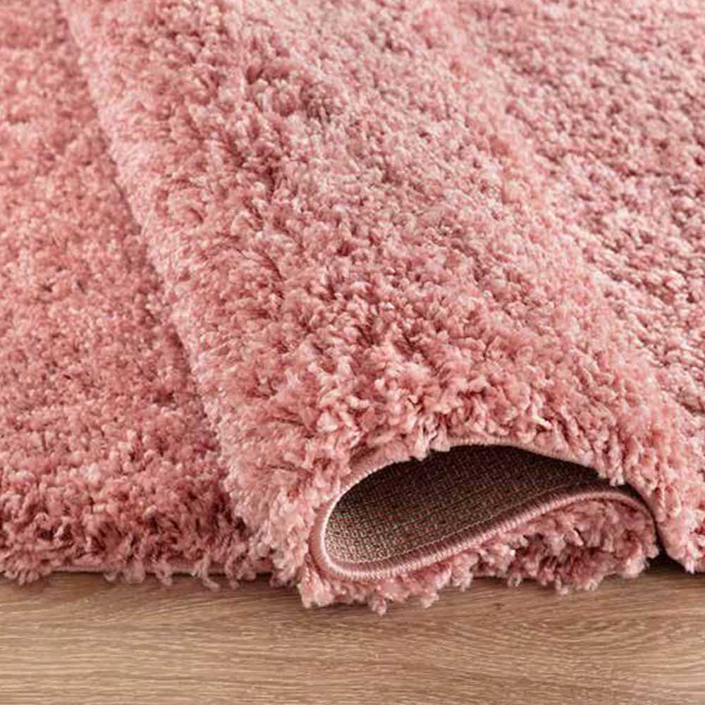 Salvador Oxford Shaggy Rug - Baby Pink