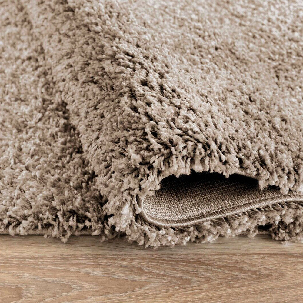 Salvador Oxford Shaggy Rug - Light Beige