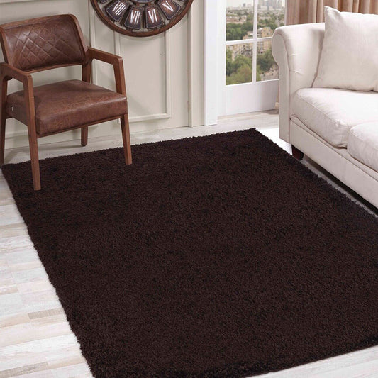 Salvador Oxford Shaggy Rug - Brown