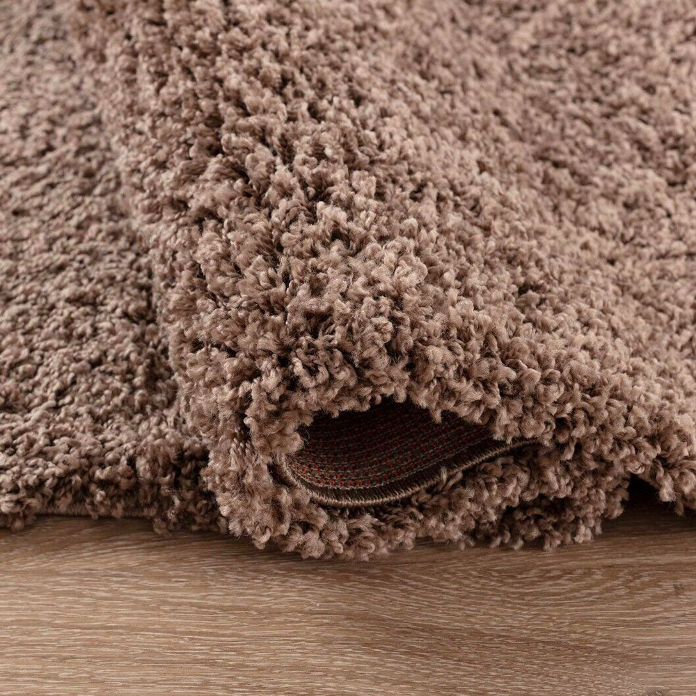 Salvador Oxford Shaggy Rug - Dark Beige