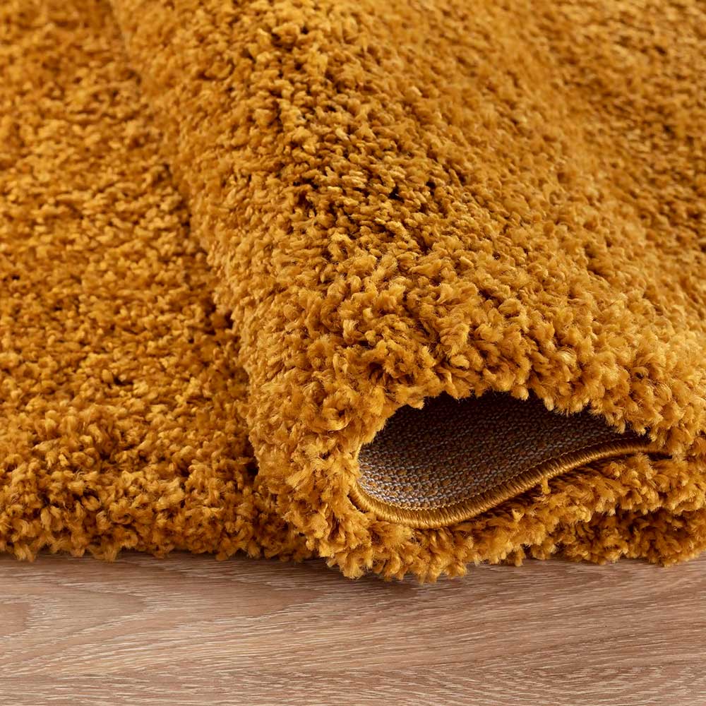 Salvador Oxford Shaggy Rug - Gold