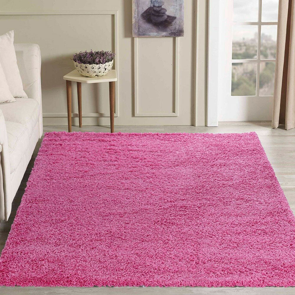 Salvador Oxford Shaggy Rug - Pink