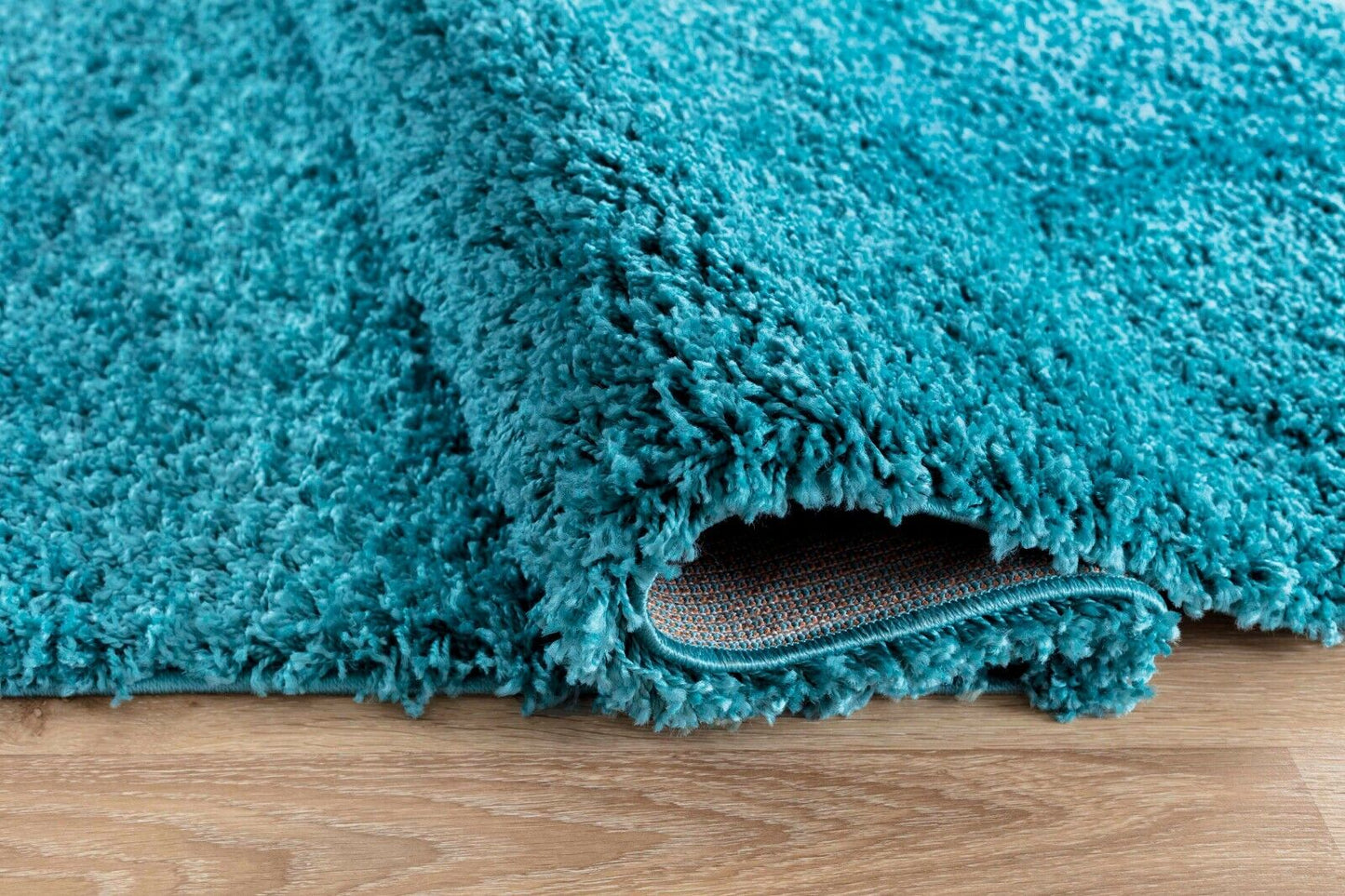 Salvador Oxford Shaggy Rug - Teal Blue