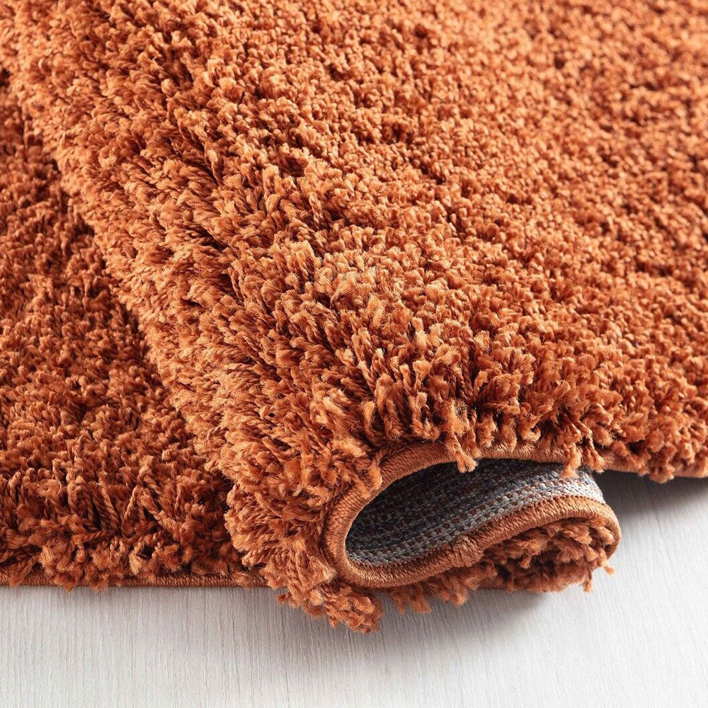 Salvador Oxford Shaggy Rug - Terracotta