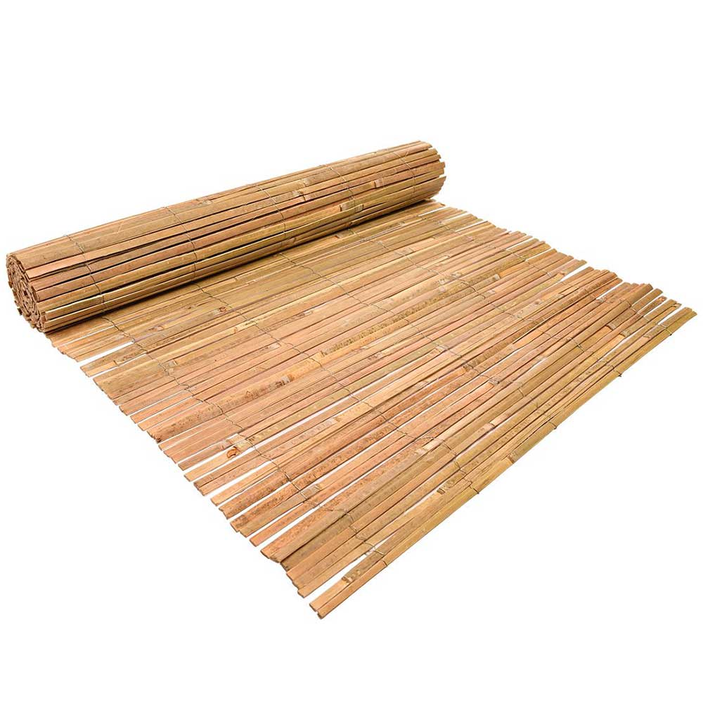 Split Bamboo Garden Fence Screening Natural Privacy and Outdoor Fencing