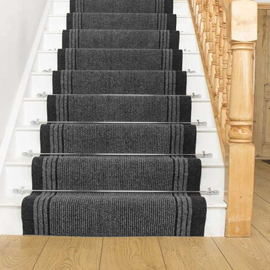 Sydney Non Slip Hallway Runner - Stair Runner - Anthracite