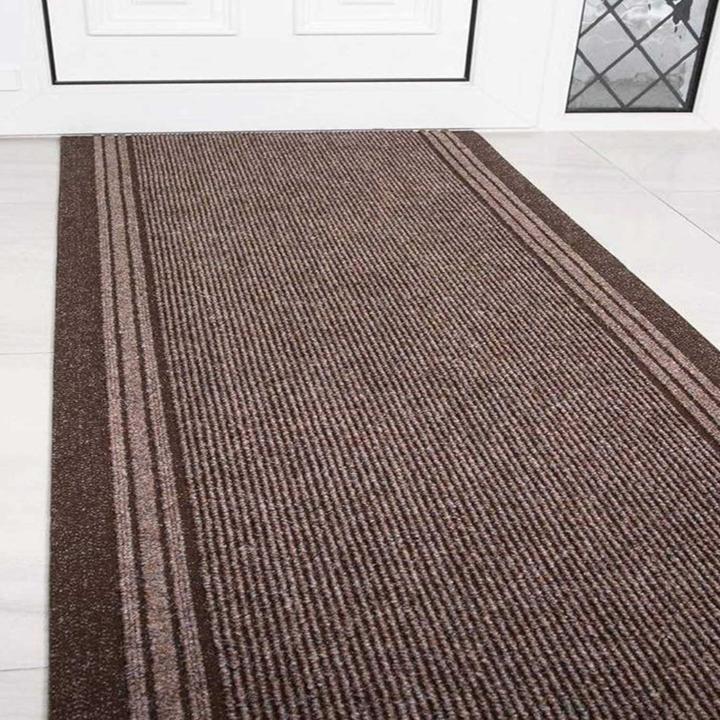 Sydney Non Slip Hallway Runner - Stair Runner - Brown