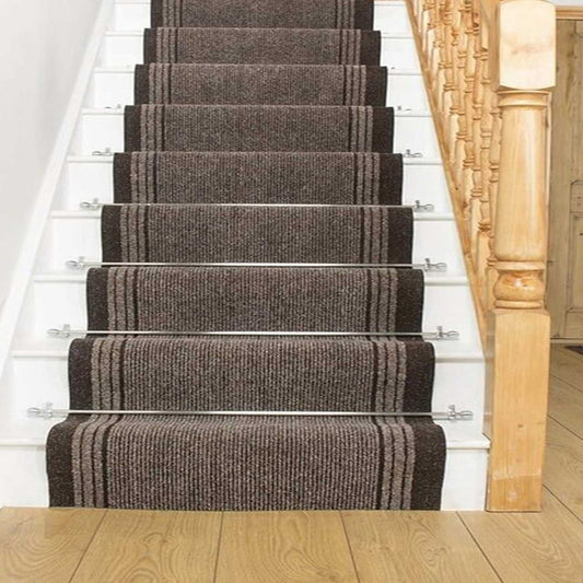 Sydney Non Slip Hallway Runner - Stair Runner - Brown