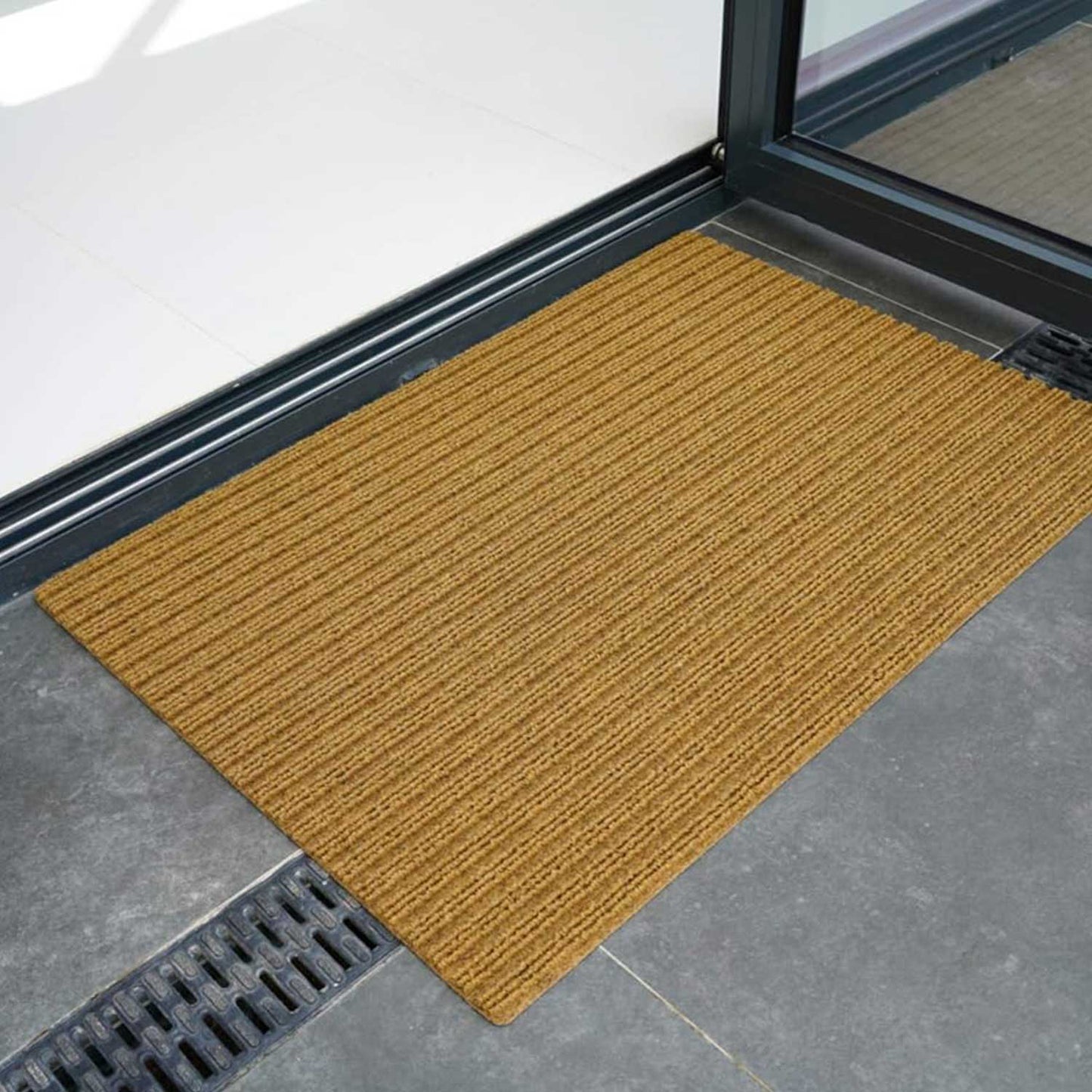 Trapper Non Slip Door Mat - Beige